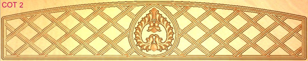 COT DESIGNS - COT-02 Lattice Pattern Decorative Arch Panel 3D Model